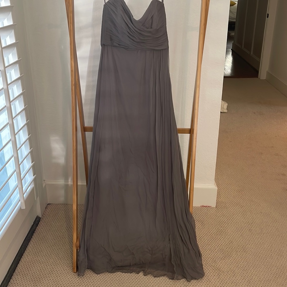 Bridesmaids dress. Amsale. Size 6. 100% silk chiffon strapless